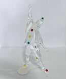 Swarovski SCS 1999 Pierrot Masquerade Crystal Figurine 230586 Repaired Leg
