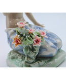 Lladró 1479 | In a Tropical Garden | Broken Flowers and leaf