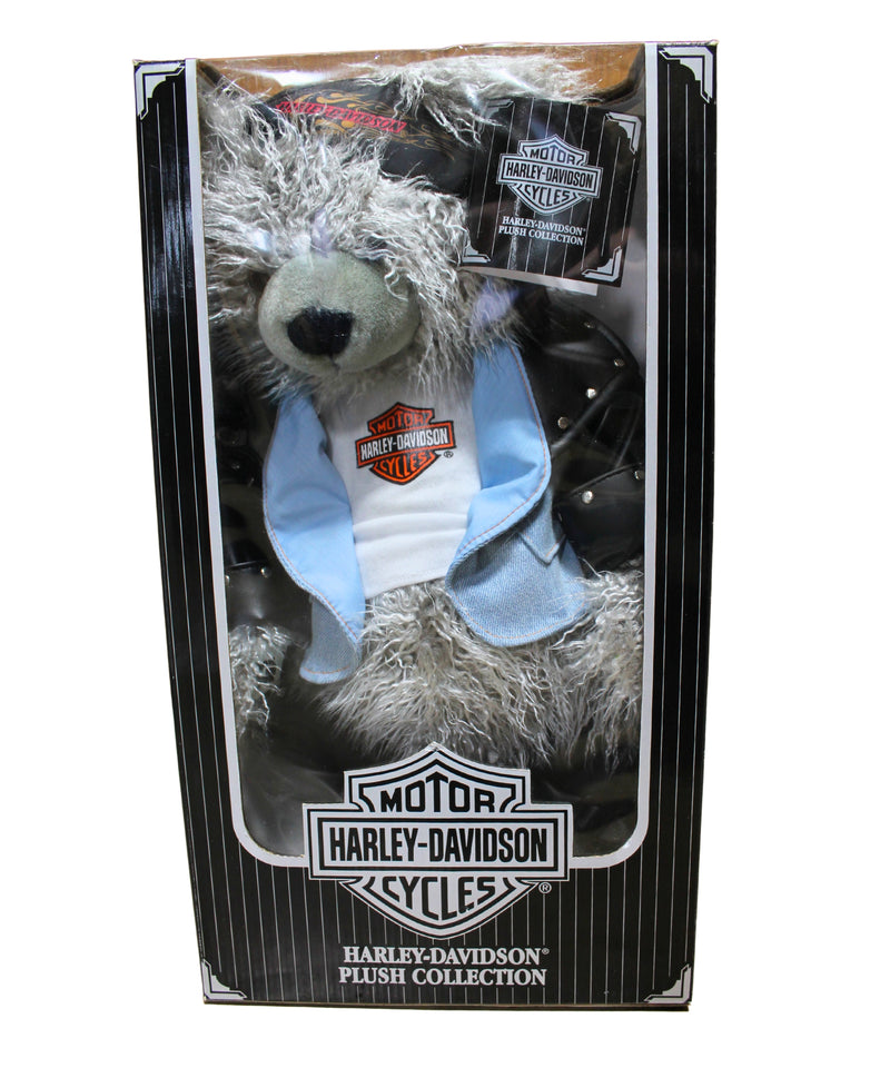 Harley-Davidson Plush Collection GH4302 | Grey with Leather/Denim Jacket