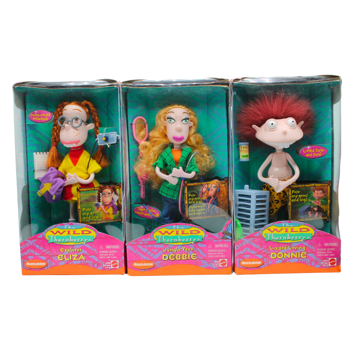 Mattel | Lot of 3: The Wild Thornberrys Donnie, Debbie, and Eliza | No