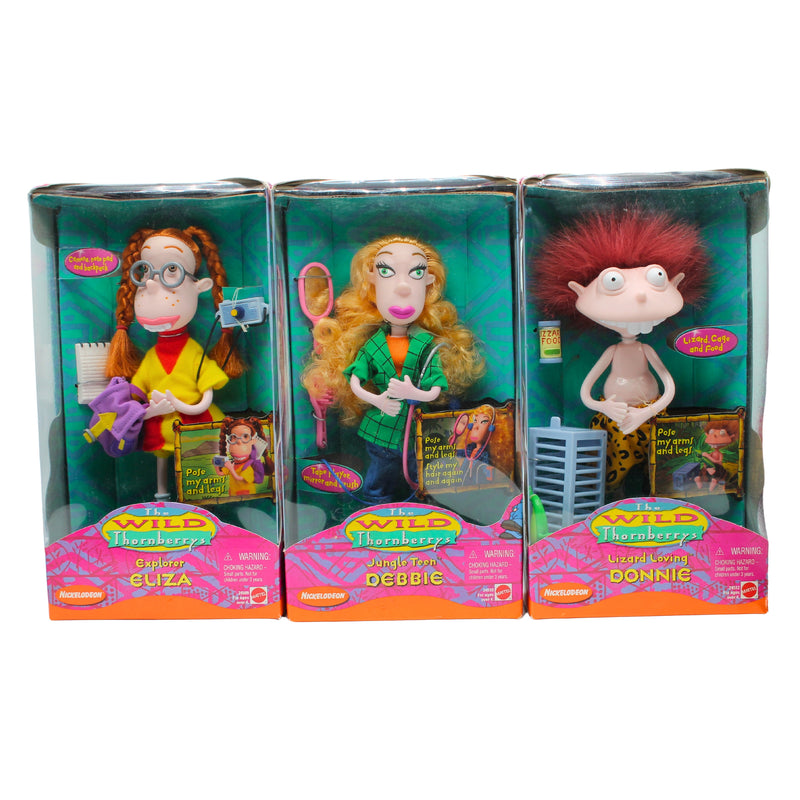 Mattel | Lot of 3: The Wild Thornberrys Donnie, Debbie, and Eliza | Non-Mint