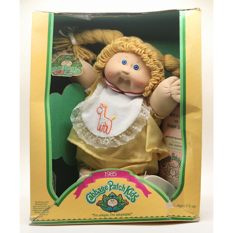 Coleco | 1985 Cabbage Patch Kids -I'm Unique. I'm adoptable! | Damaged Box