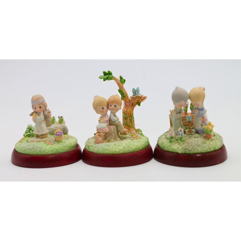 Precious Moments | Lot of 6: 1995 Miniature Figurines | Non-Mint Boxes