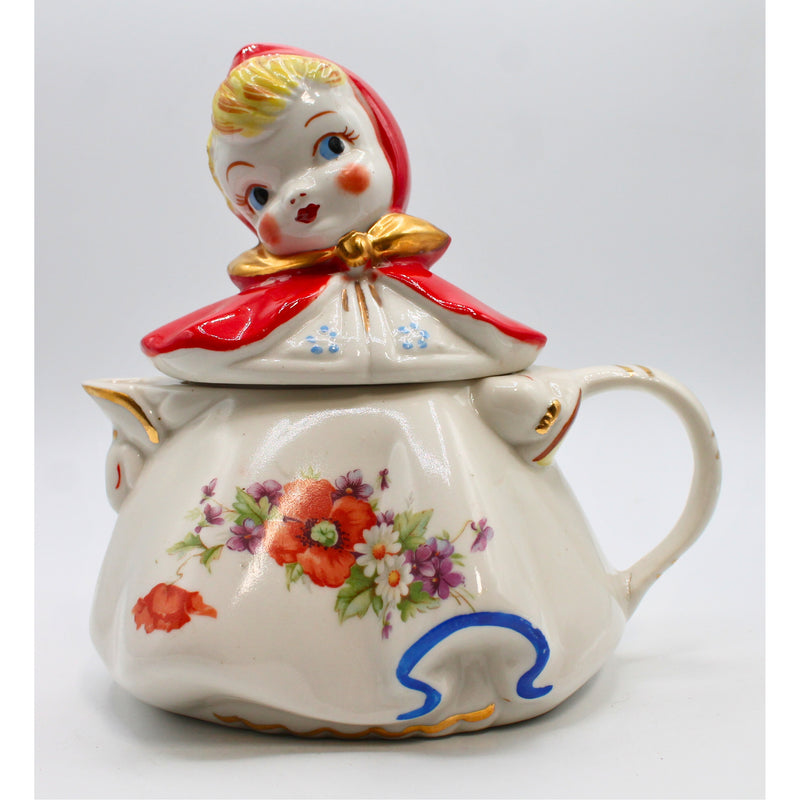 Vintage Little Red Riding Hood Teapot | Reglued Head