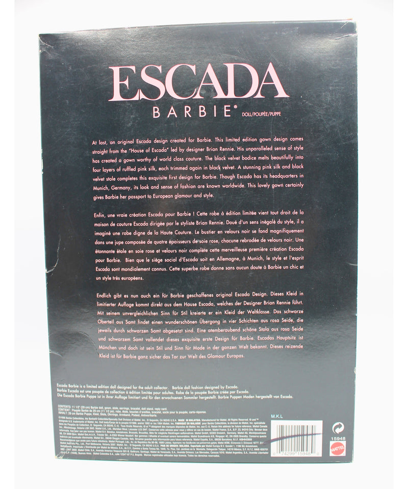 Barbie | 1996 Escada Barbie | Non-Mint Box