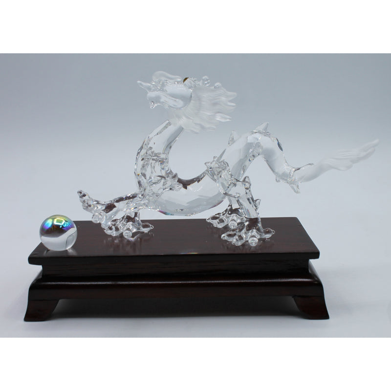 Swarovski 238202 | Dragon with Wooden Stand | Broken