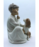 Lladró 4522 | Boy with Dog | Chipped