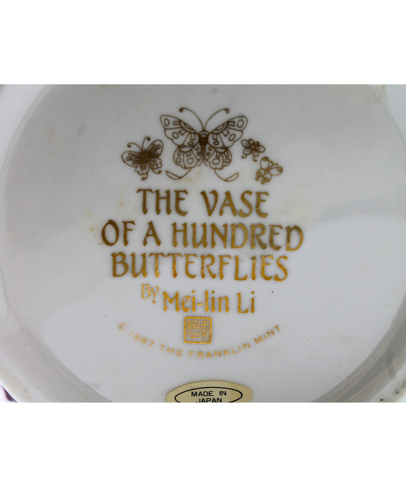 Franklin Mint | The Vase of a Hundred Butterflies | Broken Butterfly