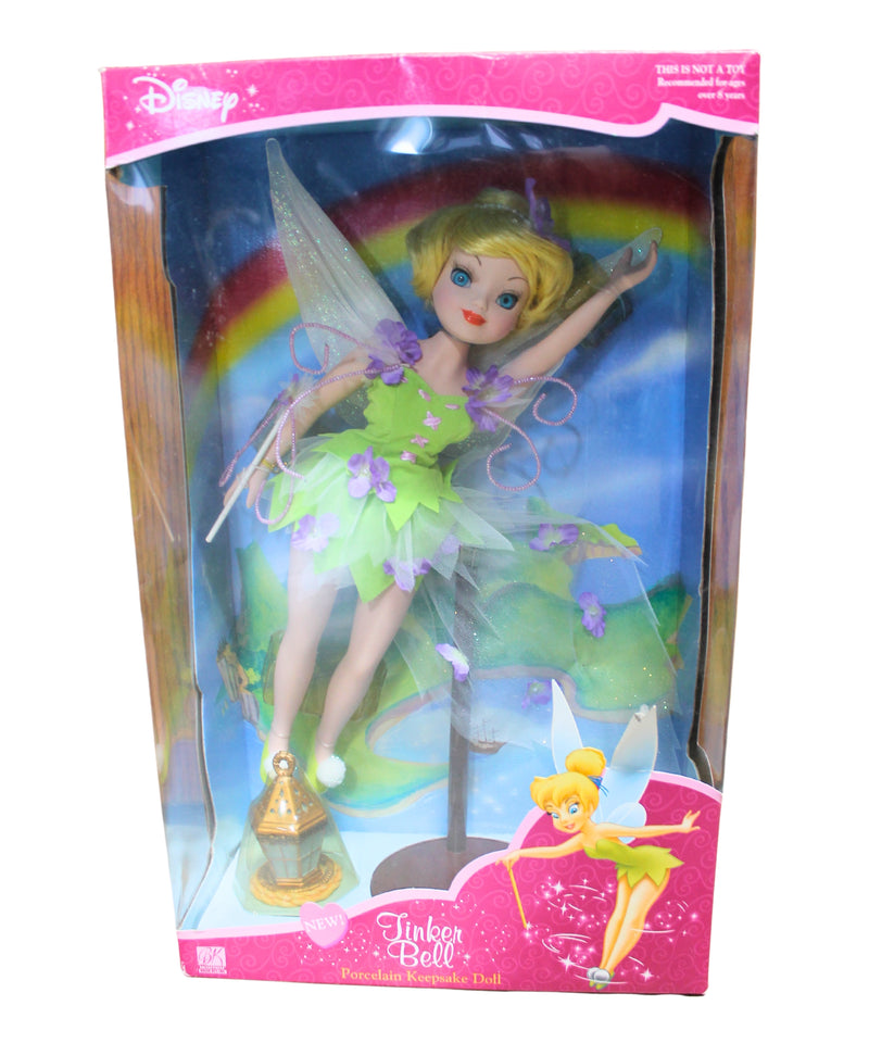 Brass Key | Tinker Bell Porcelain Keepsake Doll | Non-Mint Box