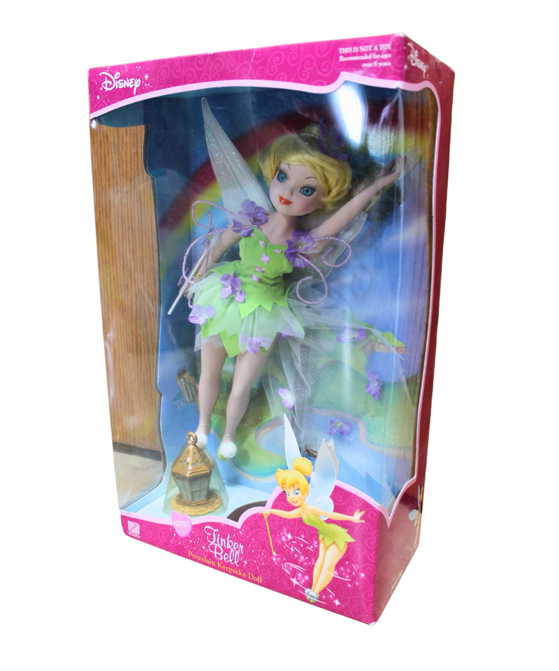 Brass Key | Tinker Bell Porcelain Keepsake Doll | Non-Mint Box