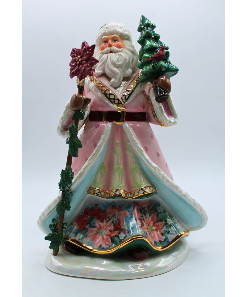 Bradford Exchange | Lena Liu Seasonal Splendor Santa | Non-Mint Box