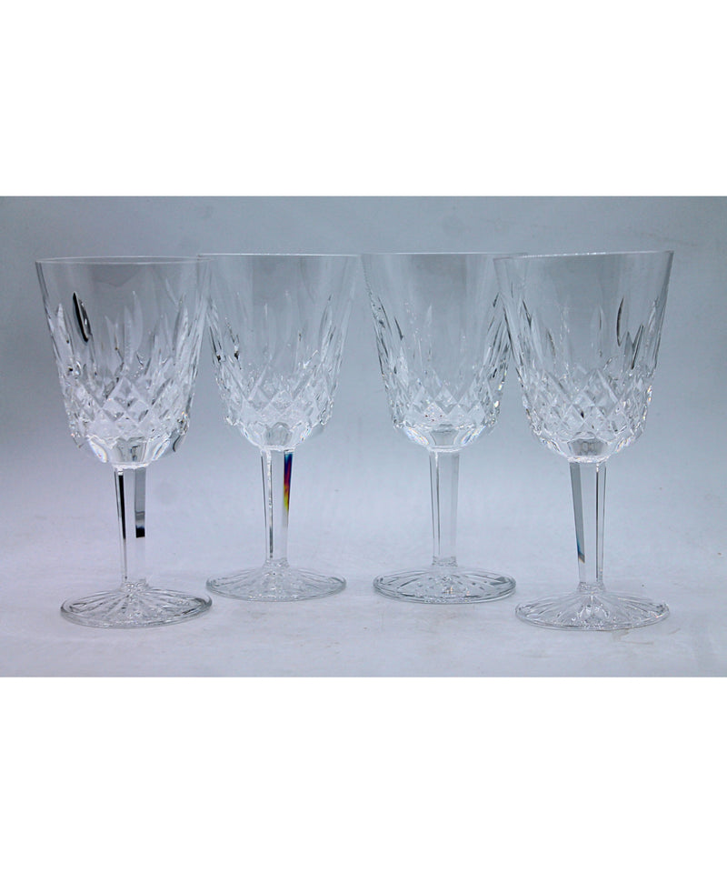 Waterford | Lot of 4: Lismore Water Goblets | Scratches