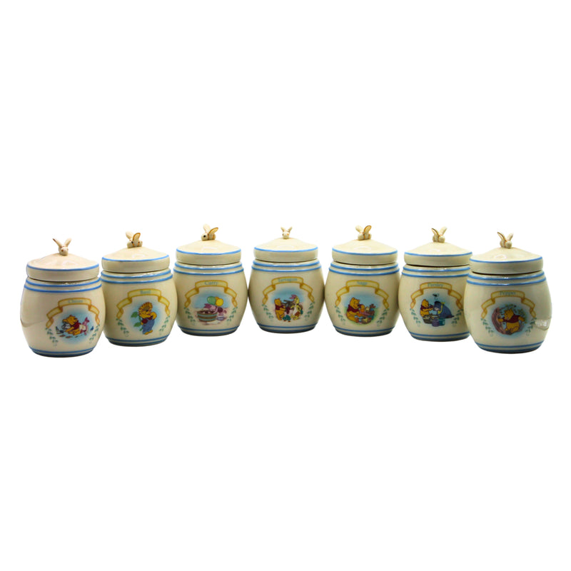 Lenox | Lot of 7: Pooh Pantry Spice Jars | No Box