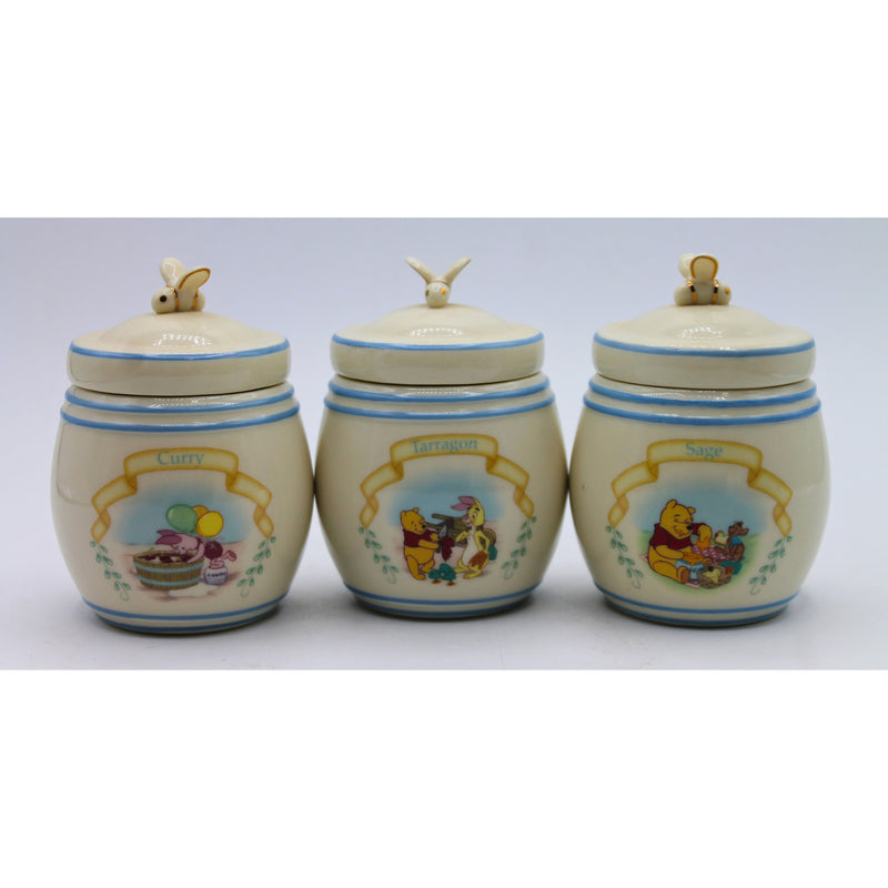 Lenox | Lot of 7: Pooh Pantry Spice Jars | No Box