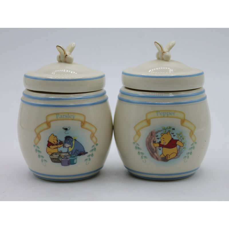 Lenox | Lot of 7: Pooh Pantry Spice Jars | No Box