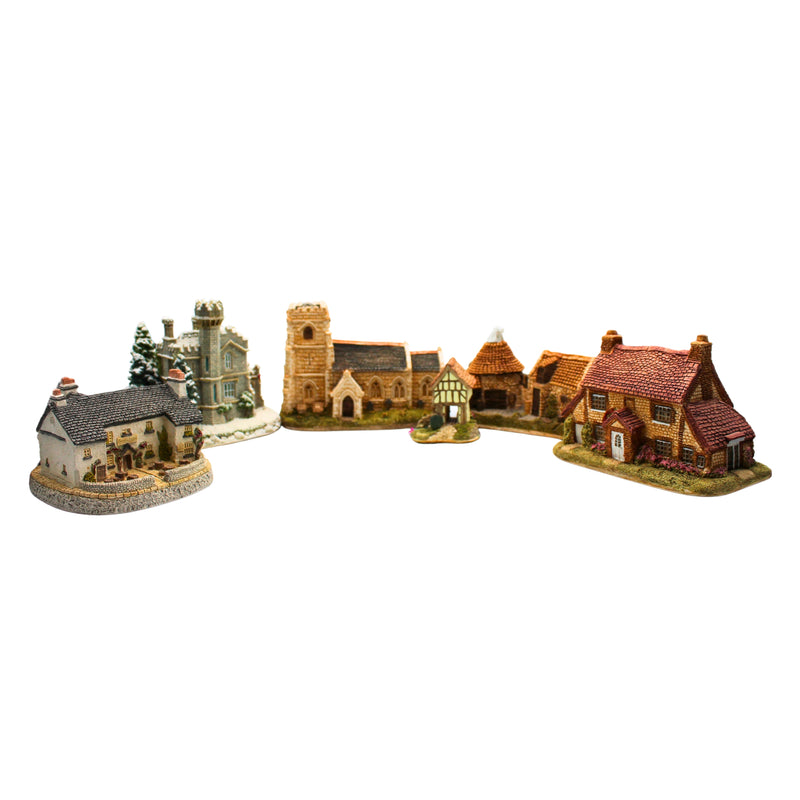 Lot of 6: Miniature Houses and Castles | No Box