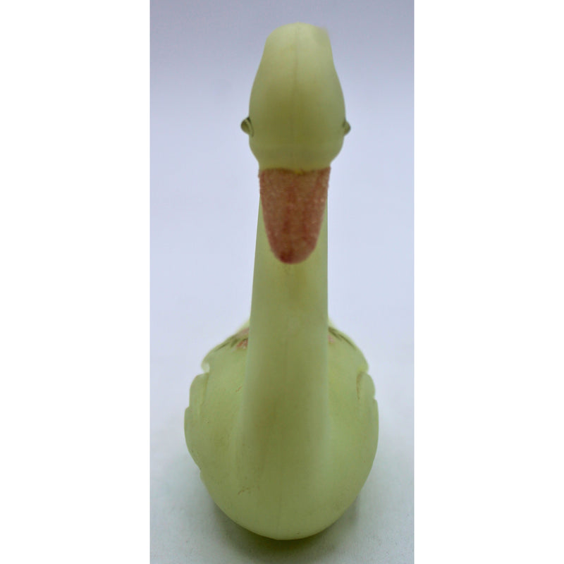 Fenton | Custard Swan - Signed | Stained