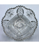 Cut Glass Bowl - 8" | Scratches