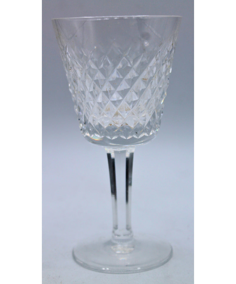 4 Crystal Wine Glasses | Scratched