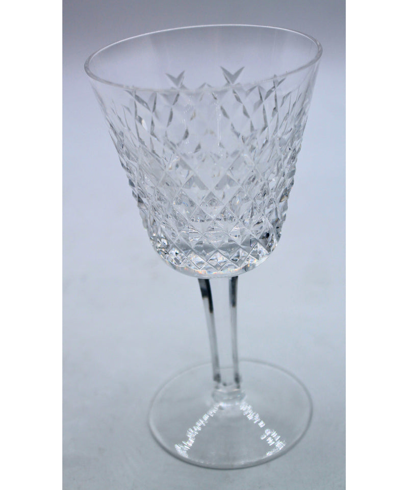 4 Crystal Wine Glasses | Scratched