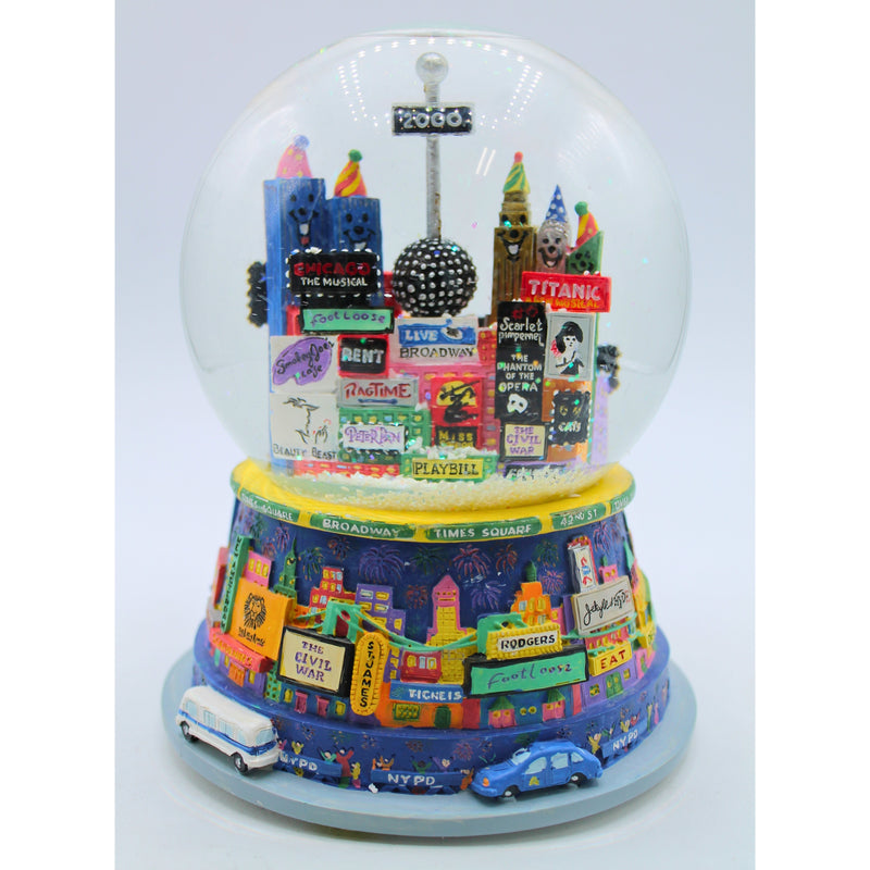 Lot of 2: Broadway New York City Snow Globes | Non-Mint Boxes