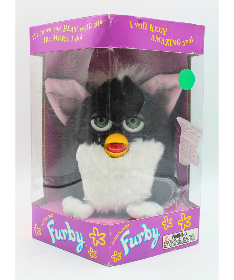 Tiger | Black and White Tuxedo Electronic Furby | Non-Mint Box