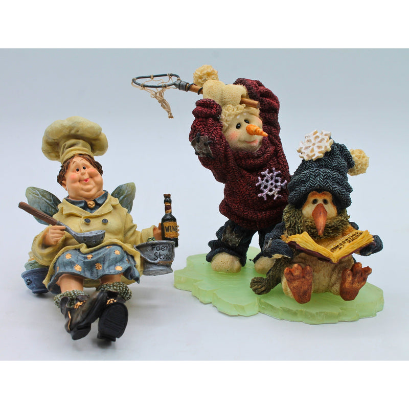 Lot of 4: Snow People, Faerie Chef & Scuba Frog