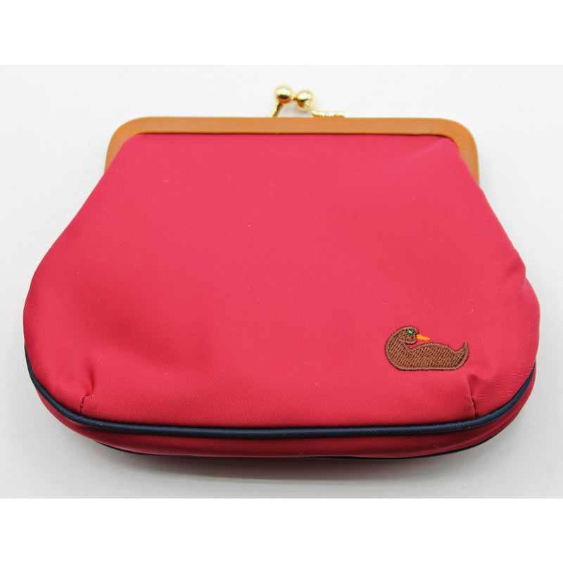 Dooney & Bourke | Coin Purse - Red with Brown Leather Trim