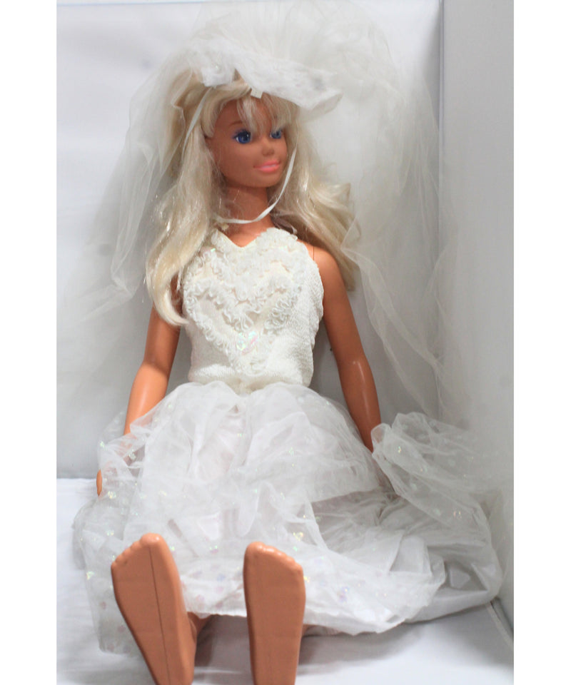 Barbie | My Size Bride Barbie Doll | Blonde| Stains