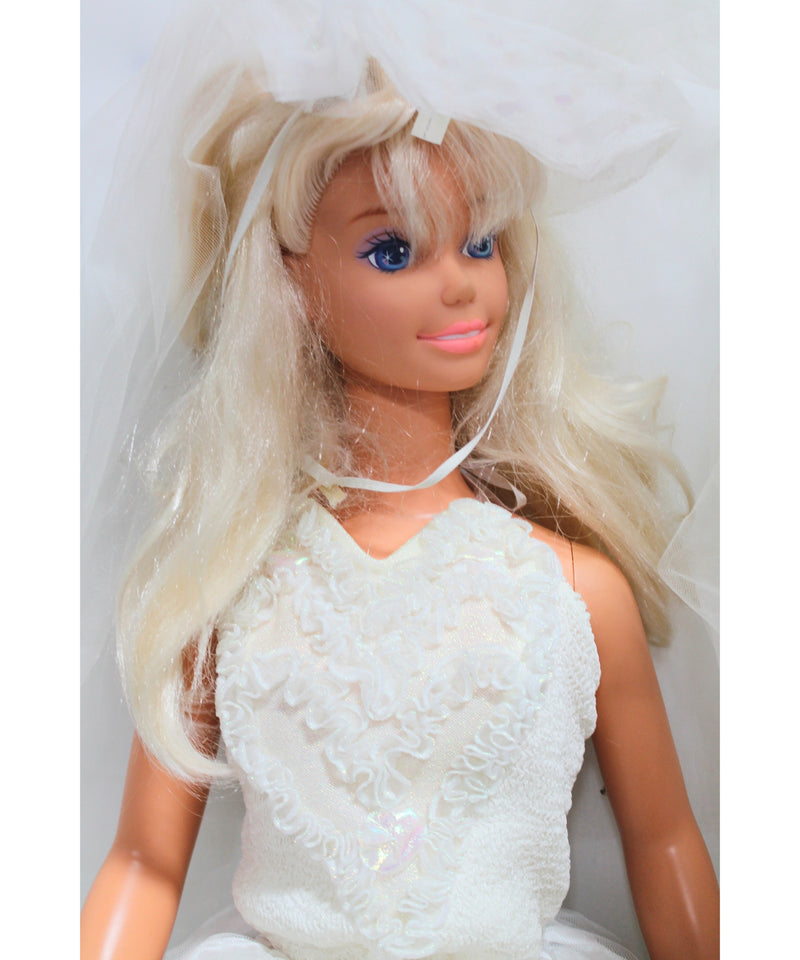 Barbie | My Size Bride Barbie Doll | Blonde| Stains