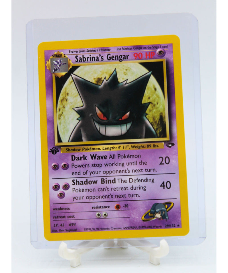 Pokemon | 1st edition Sabrina's Gengar 29/132 | No Case Pokemon | 1st edition Sabrina's Gengar 29/132 | No Case
