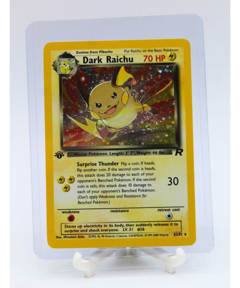 Pokemon | 1st Edition Holo Dark Raichu with SWIRL | Near Mint