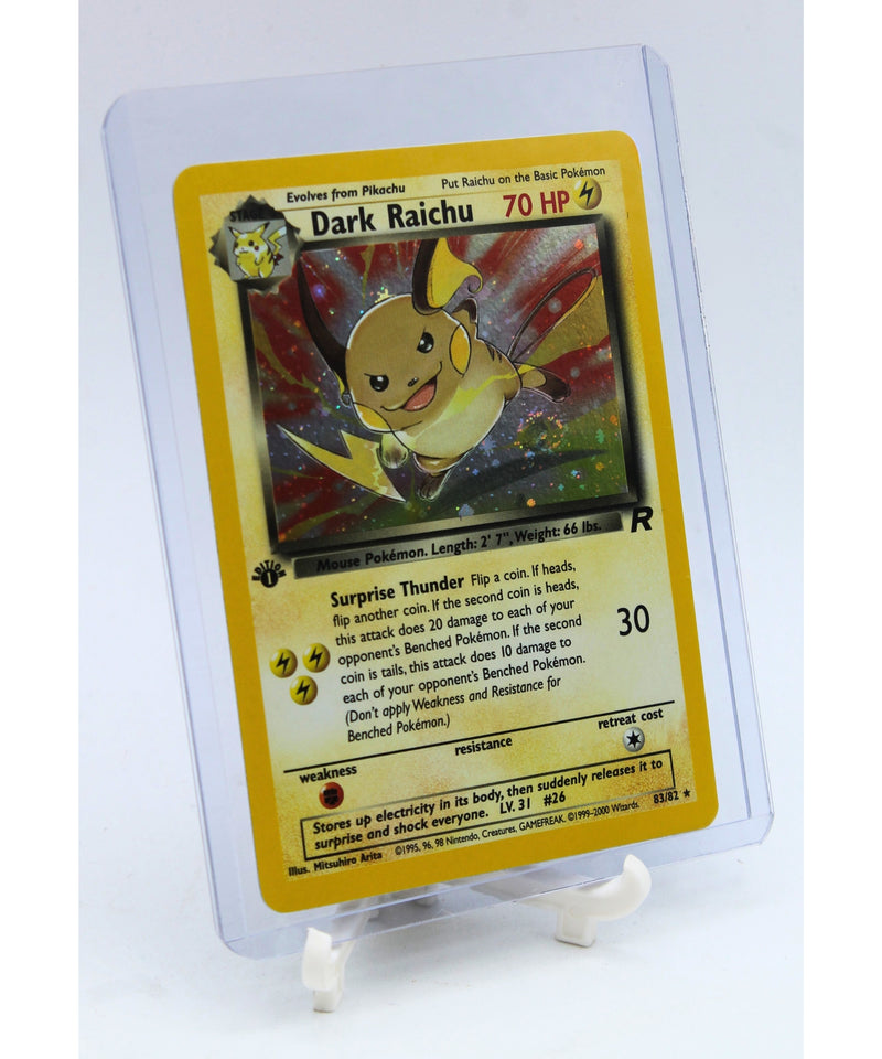 Pokemon | 1st Edition Holo Dark Raichu with SWIRL | Near Mint