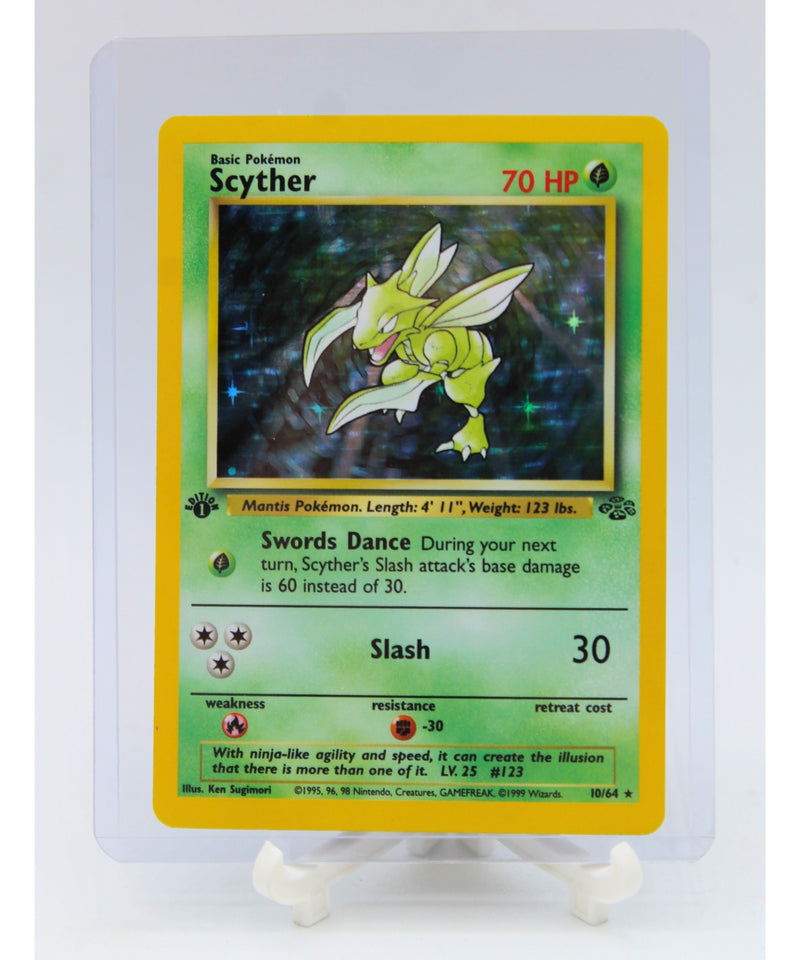 Pokemon | 1st Edition Holo Scyther 10/64 | Scratch