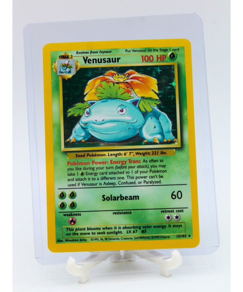 Pokemon | Rare Holo Venusaur 15/102 | Excellent Condition