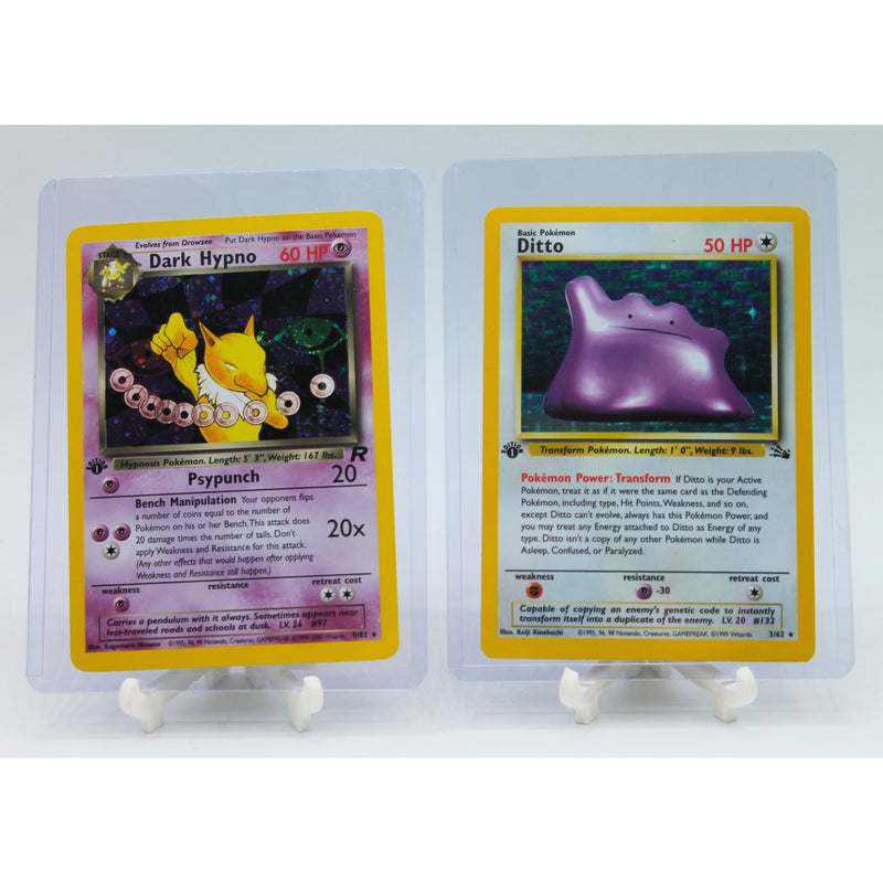 Lot of 2: 1st Edition Rare Holo Ditto & Dark Hypno SWIRL | Excellent C Lot of 2: 1st Edition Rare Holo Ditto & Dark Hypno SWIRL | Excellent C