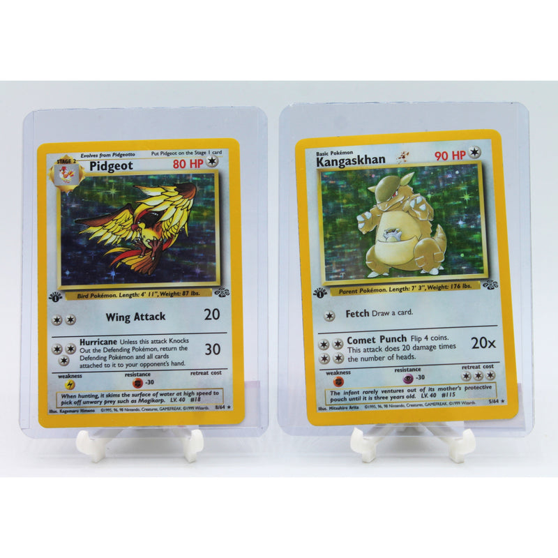 Lot of 2: 1st Edition Rare Holo Pidgeot & Kangaskhan | Excellent Condition