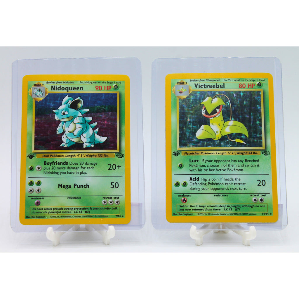 Lot of 3: 1st Edition Rare Holo Nidoqueen, Vileplume & Victreebel | Ex Lot of 3: 1st Edition Rare Holo Nidoqueen, Vileplume & Victreebel | Ex