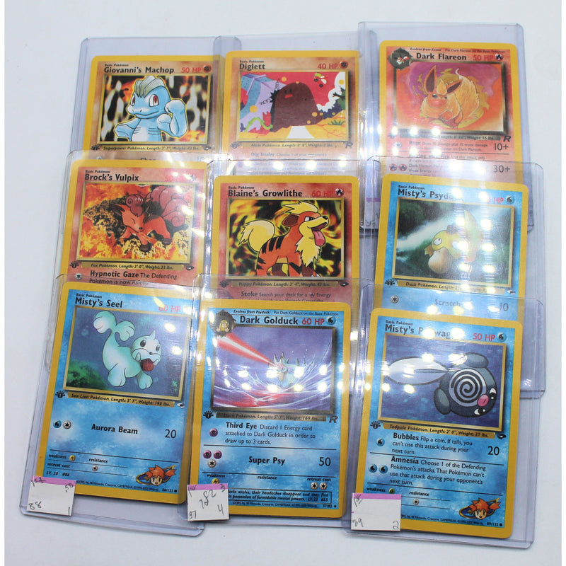 Random Lot of 50: 1st Edition Pokemon Cards in  Sleeves