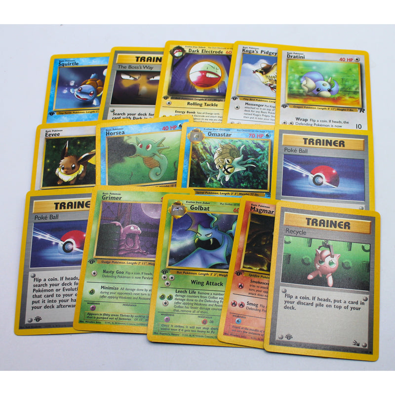 Random Lot of 85: 1st Edition Pokemon Cards | Non - Mint