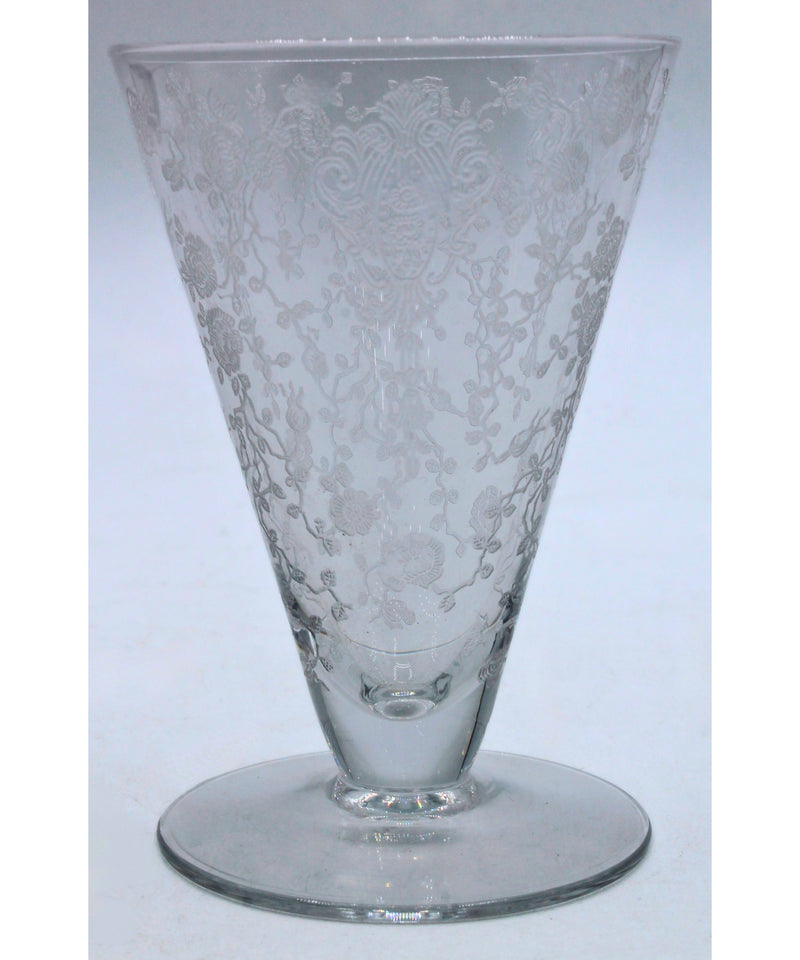 Cambridge Crystal Rose Point Footed Cocktail Glass | Please Read