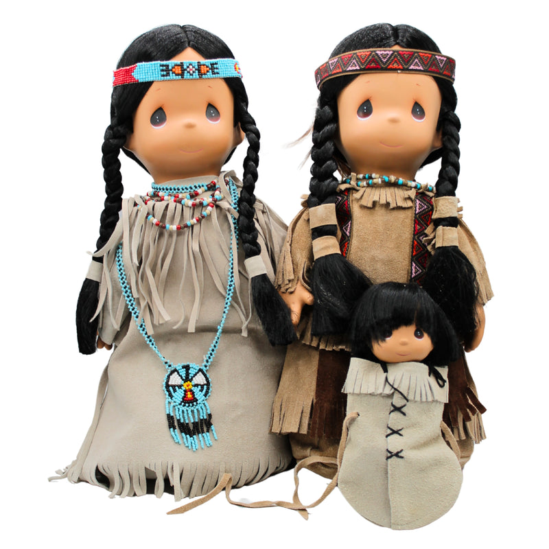 Lot of 2: Sincere Native American & Morning Star with Papoose Doll | Please Read