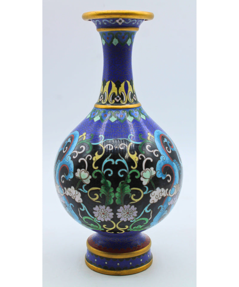 Chinese Cloisonne Vase with Dragons | Please Read