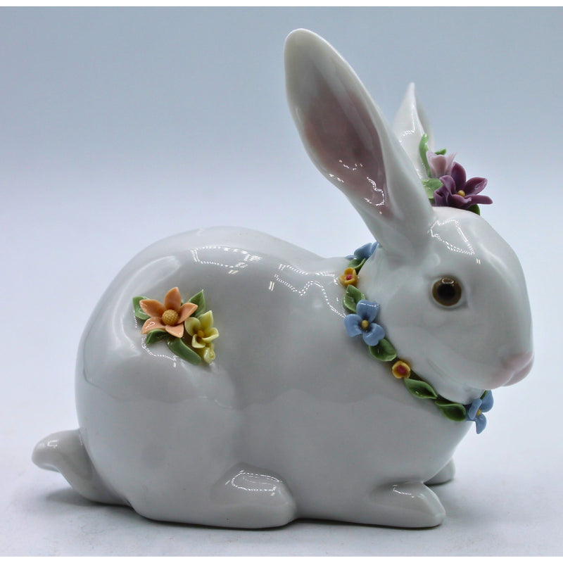 Lot of 2: Attentive Bunny with Flowers & Snack Time | Please Read