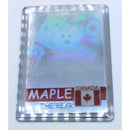 Lot of 7: Ty Maple the Bear Foil Card & Original 9 Coins | Please Read