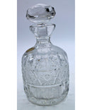 Vintage Polish Lead Crystal Pinwheel Decanter | Please Read