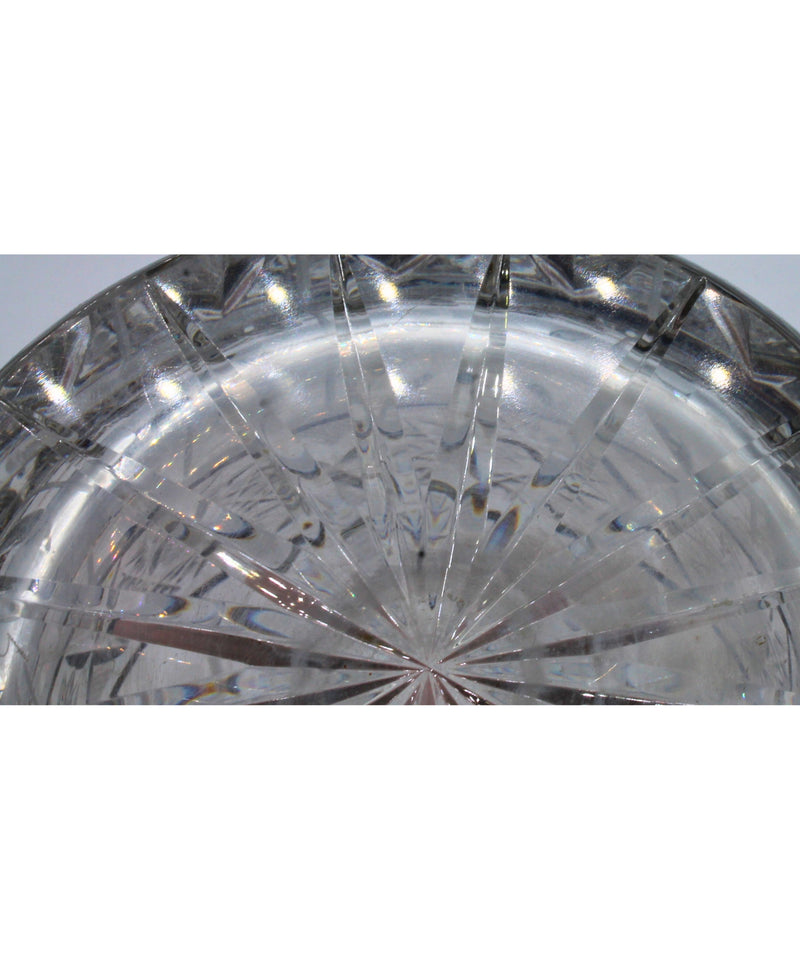 Vintage Polish Lead Crystal Pinwheel Decanter | Please Read