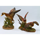 Mallard Duck & Double Bobwhite Quail Bird Figurines | Please Read