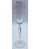 Lot of 2: Grenville Gold Rimmed Fluted Champagne Glasses | Please Read