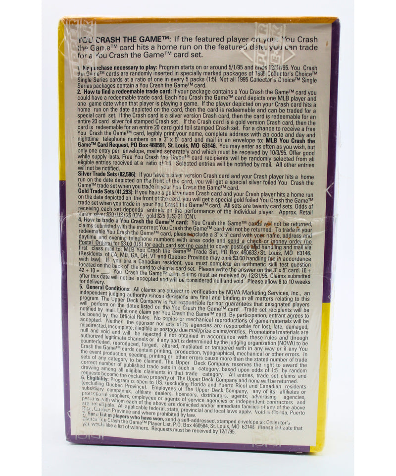 Upper Deck Collector's Choice 1995 Baseball Cards | Please Read